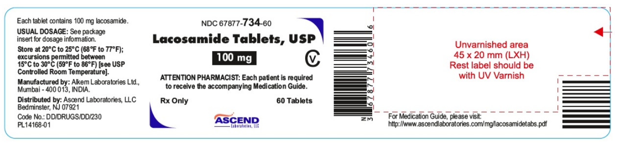 Lacosamide 100 mg, 60 film-coated tabs